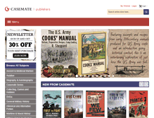 Tablet Screenshot of casematepublishers.com